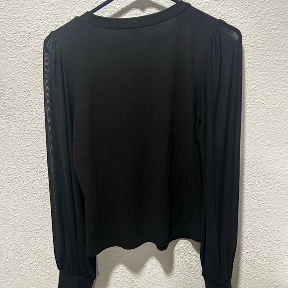 BOGO free - SHEIN Black Long Sleeve Blouse - Picture 2 of 5
